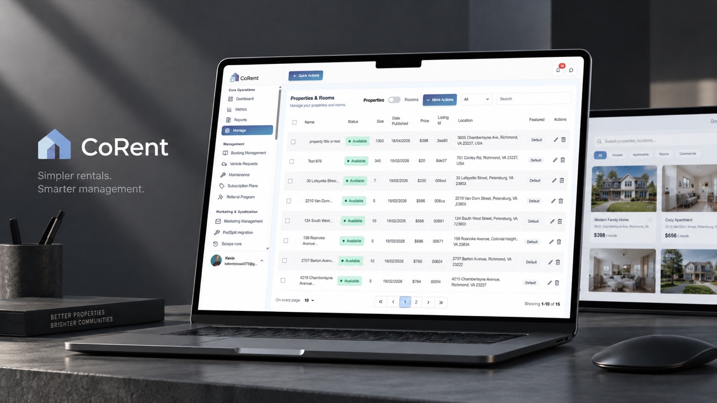 CoRent project screenshot